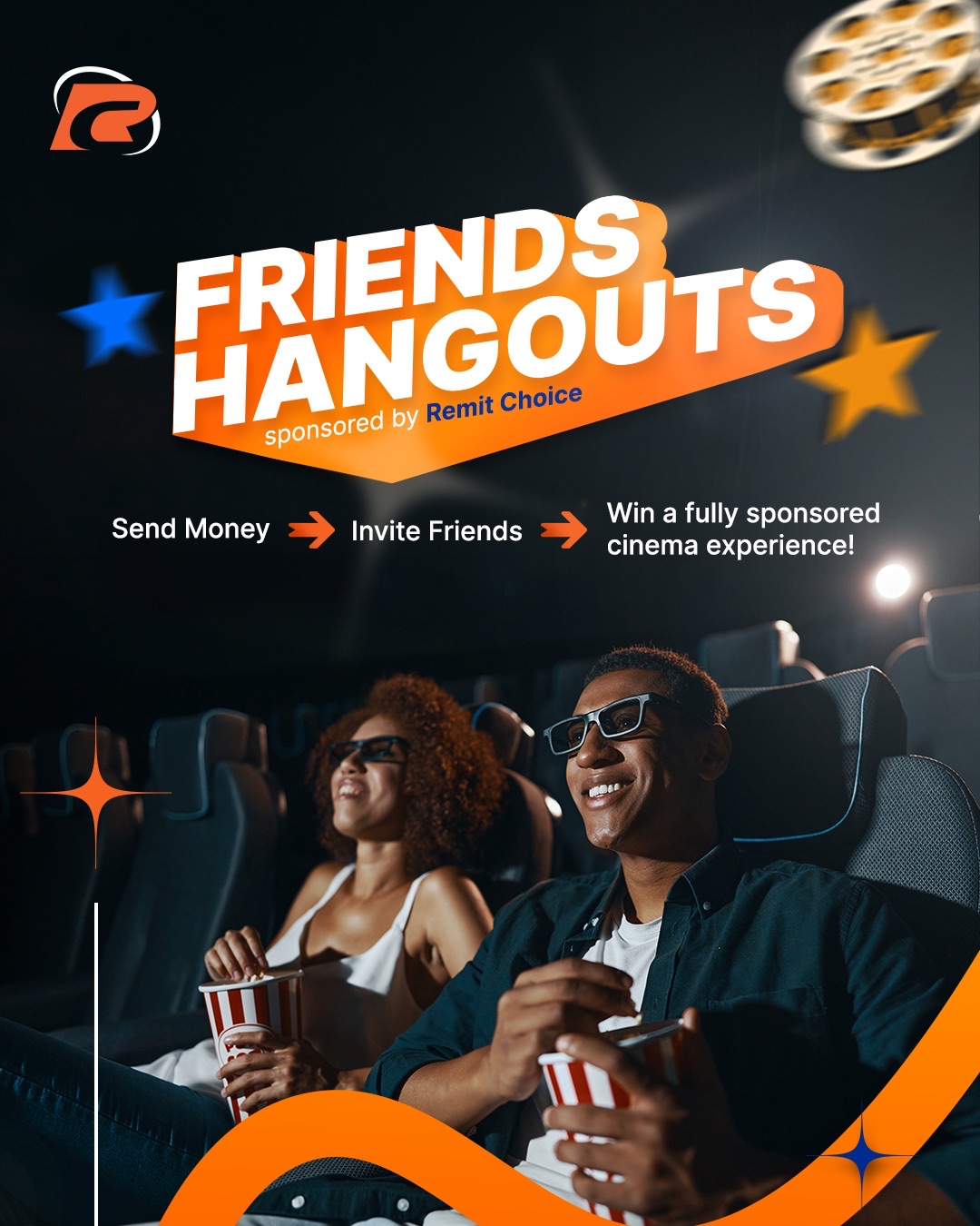 Sene money, inivite more friends and win fully sponsored hangout experience from remit choice